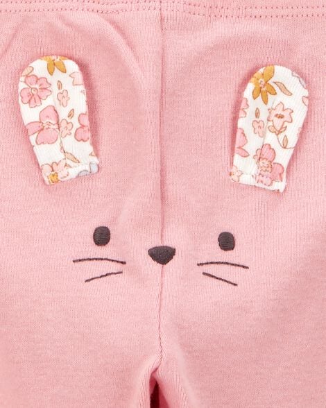 Product image 4 of Baby Girl 3-Piece Floral Mouse Little Character Set® - Pink