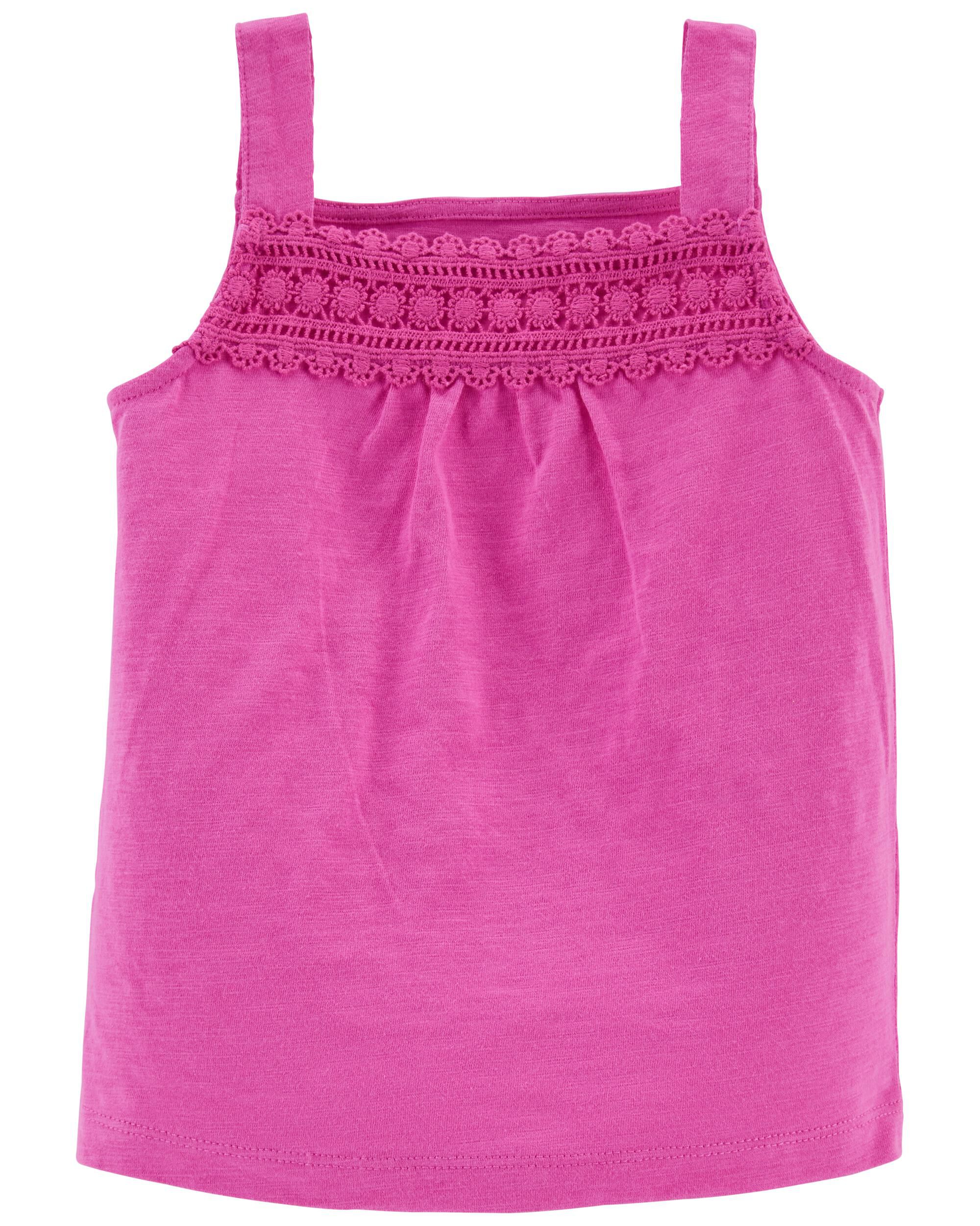 *CLEARANCE* Crochet Slub Tank