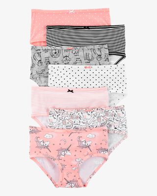 Product image 1 of Kid 7-Pack Unicorn Print Brief Stretch Cotton Underwear