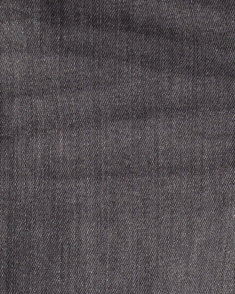 Baby Girl Denim Wide-Leg Cuff Jeans - Grey