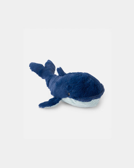 boys whale plush toy - blue