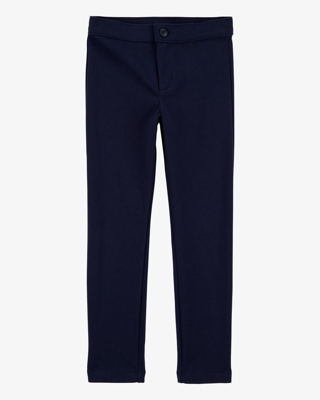 Product image 1 of Kid Ponte Knit Uniform Pants - Navy