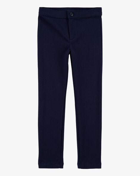 Product image 2 of Kid 3-Pack Ponte Knit Uniform Pants - Navy