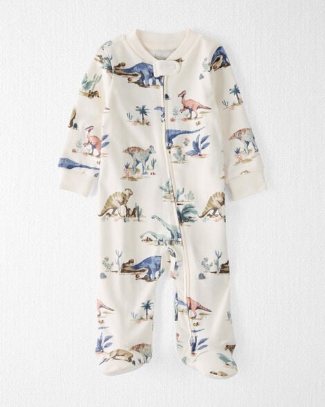Baby Dinosaur Print Organic Cotton Sleep & Play Pajamas