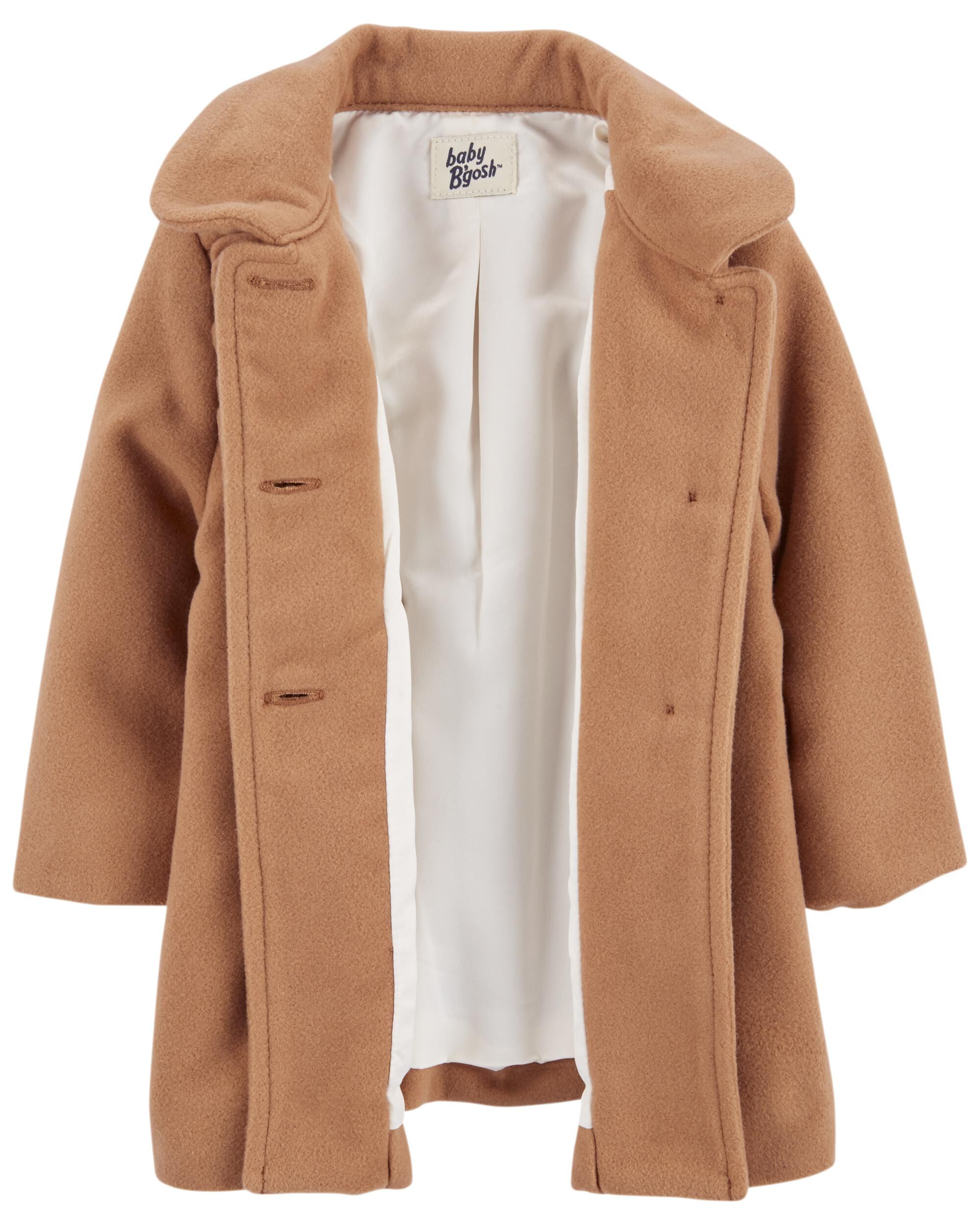 Knee Length Ruffle Pea Coat - OshKosh B'gosh | Carter's