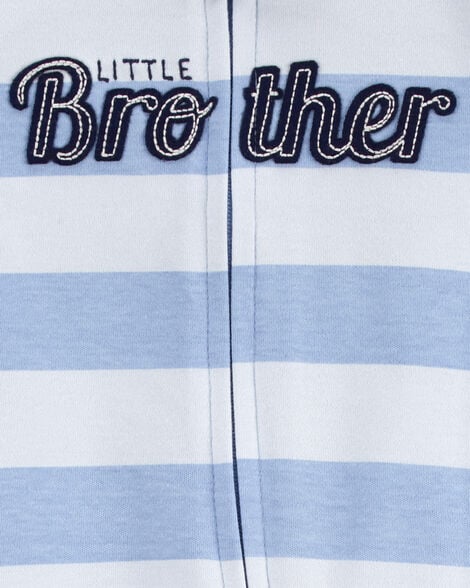 Product image 2 of Baby Little Brother 2-Way Zip Cotton Sleep & Play Pajamas