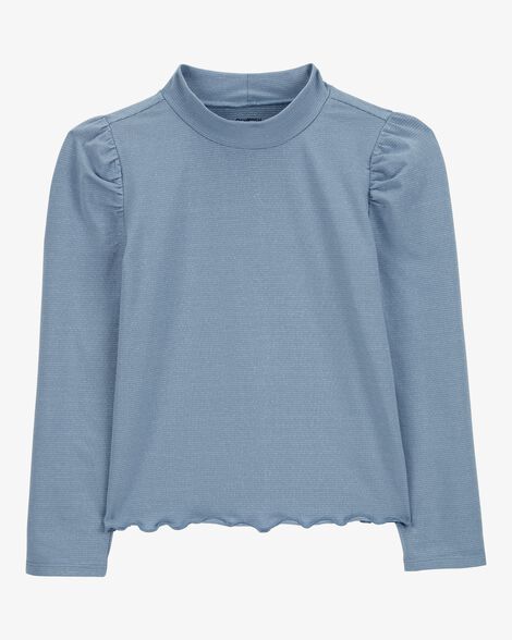  Product image 1 of Kid Lettuce-Hem Mock Neck Top