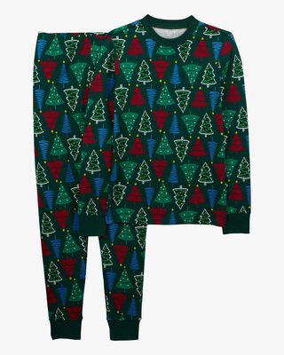 Product image 1 of Adult 2-Piece Christmas Tree 100% Snug Fit Cotton Pajamas
