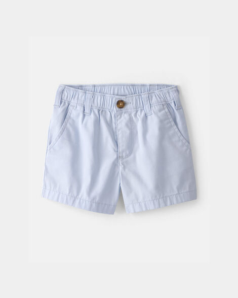 toddler boy twill shorts - blue