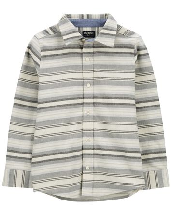 Kid Cozy Flannel Button-Front Shirt