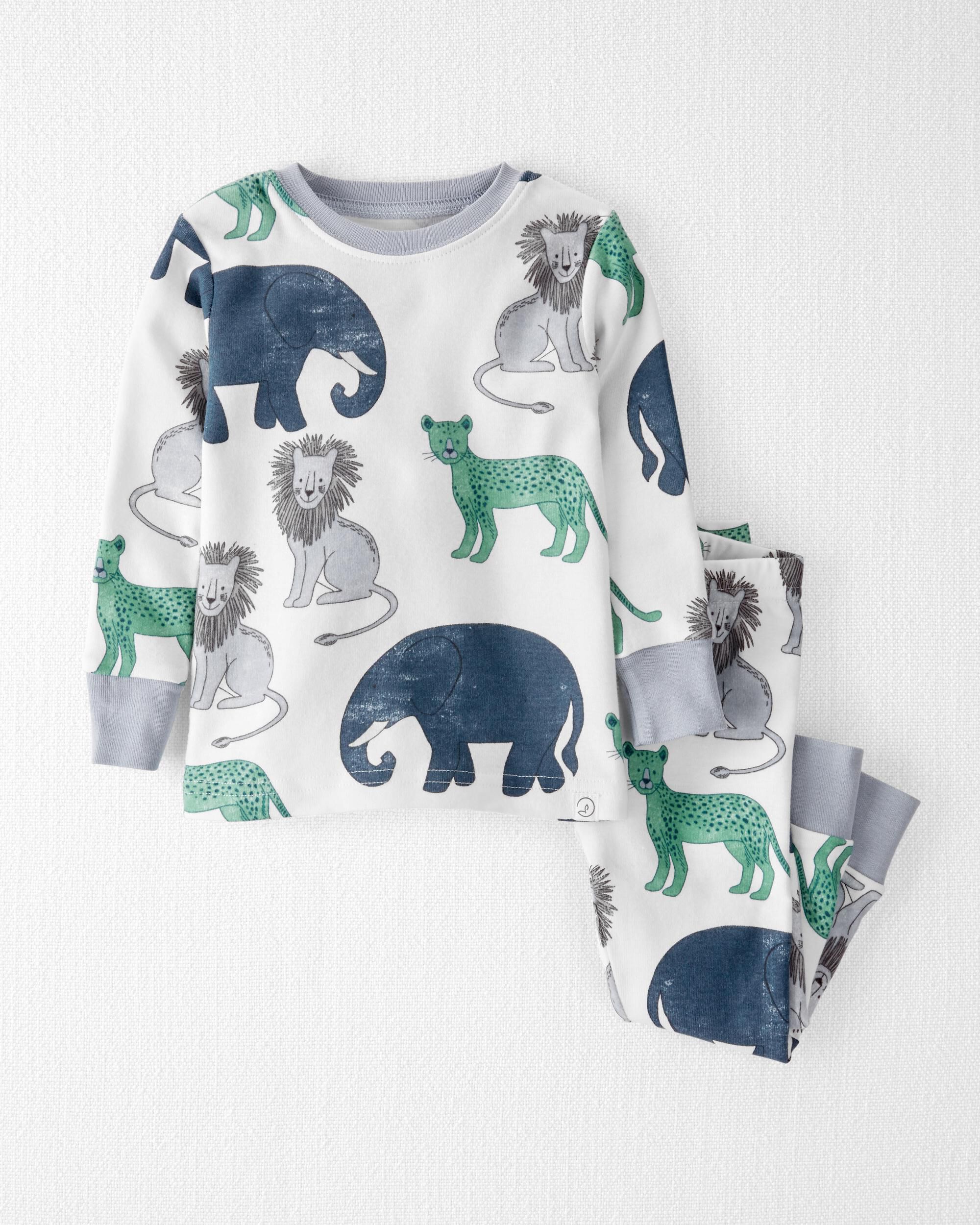 Midnight Safari Animal Pyjama Set Pjs Toddler Baby Unisex