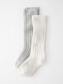 Multi - Toddler 2-Pack Socks Made With Organic Cotton, Selected