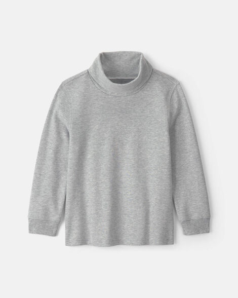 boys long-sleeve turtleneck - grey