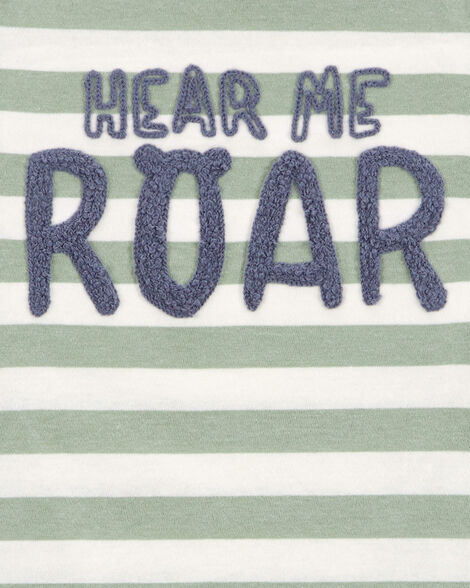 Product image 2 of Toddler Hear Me Roar Striped Long-Sleeve Graphic Tee