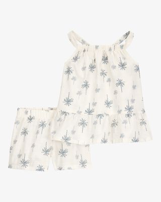 Product image 1 of Toddler 2-Piece Palm Tree  Floral Set - Ivory