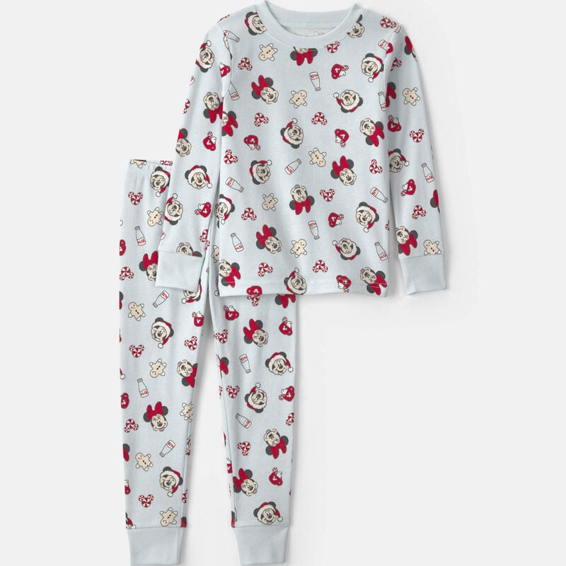 Toddler 2-Piece Disney© Mickey Mouse Christmas 100% Cotton Snug Fit Pajama Set - Blue