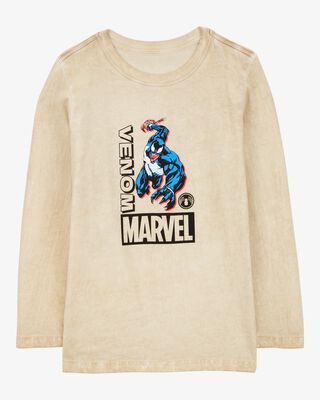 Product image 1 of Kid Superhero Long-Sleeve Graphic Tee - Tan