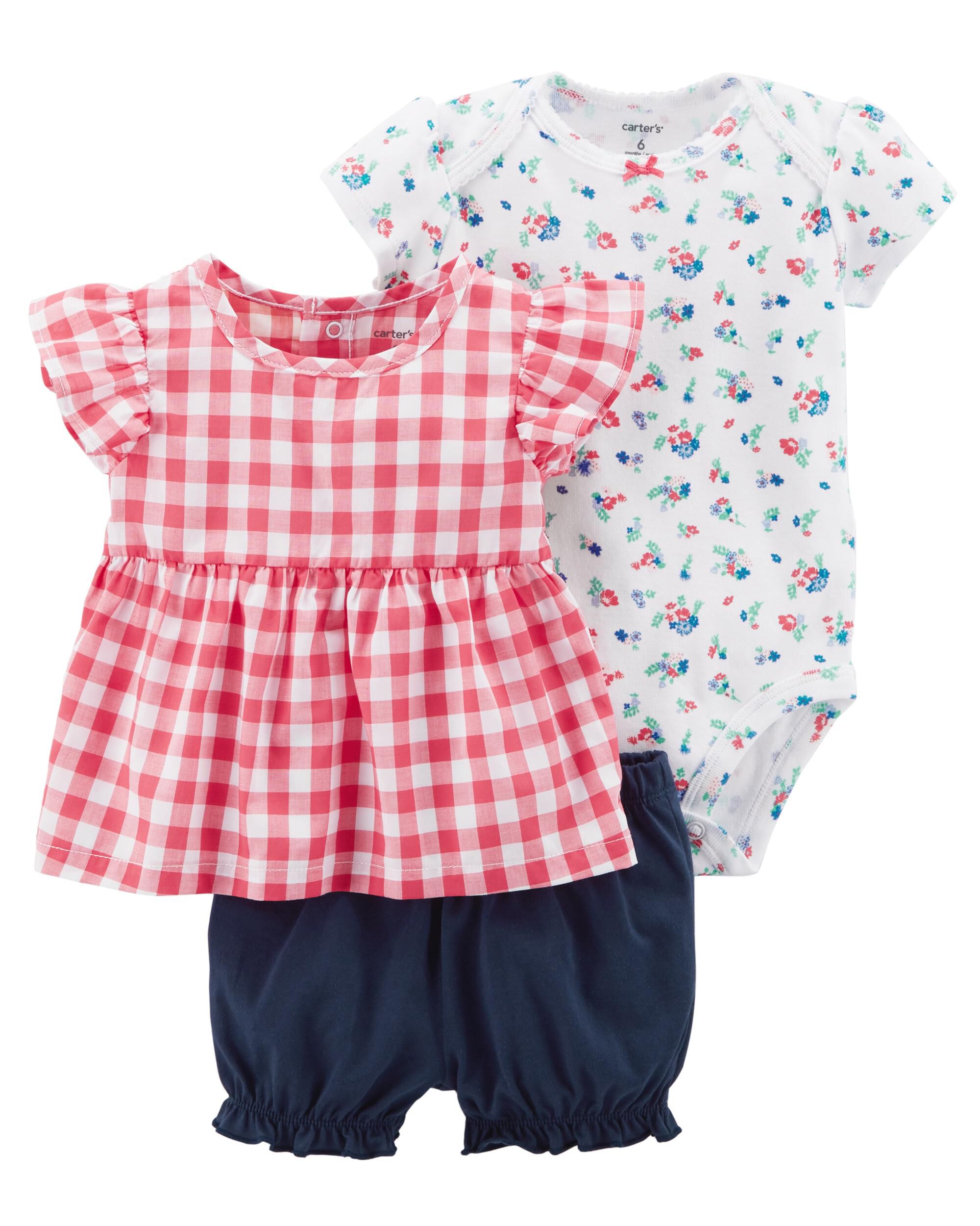 3-Piece Bodysuit & Diaper Cover Set | Carters.com