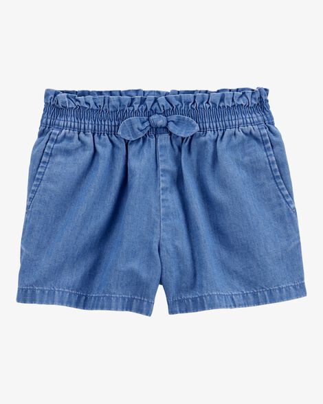  Product image 1 of Toddler Chambray Pull-On Shorts - Blue