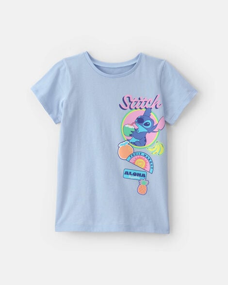 girls disney© lilo & stitch graphic tee - blue