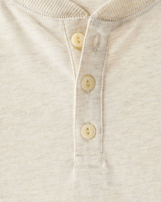 Product image 2 of Boys Long-Sleeve Henley - Cream