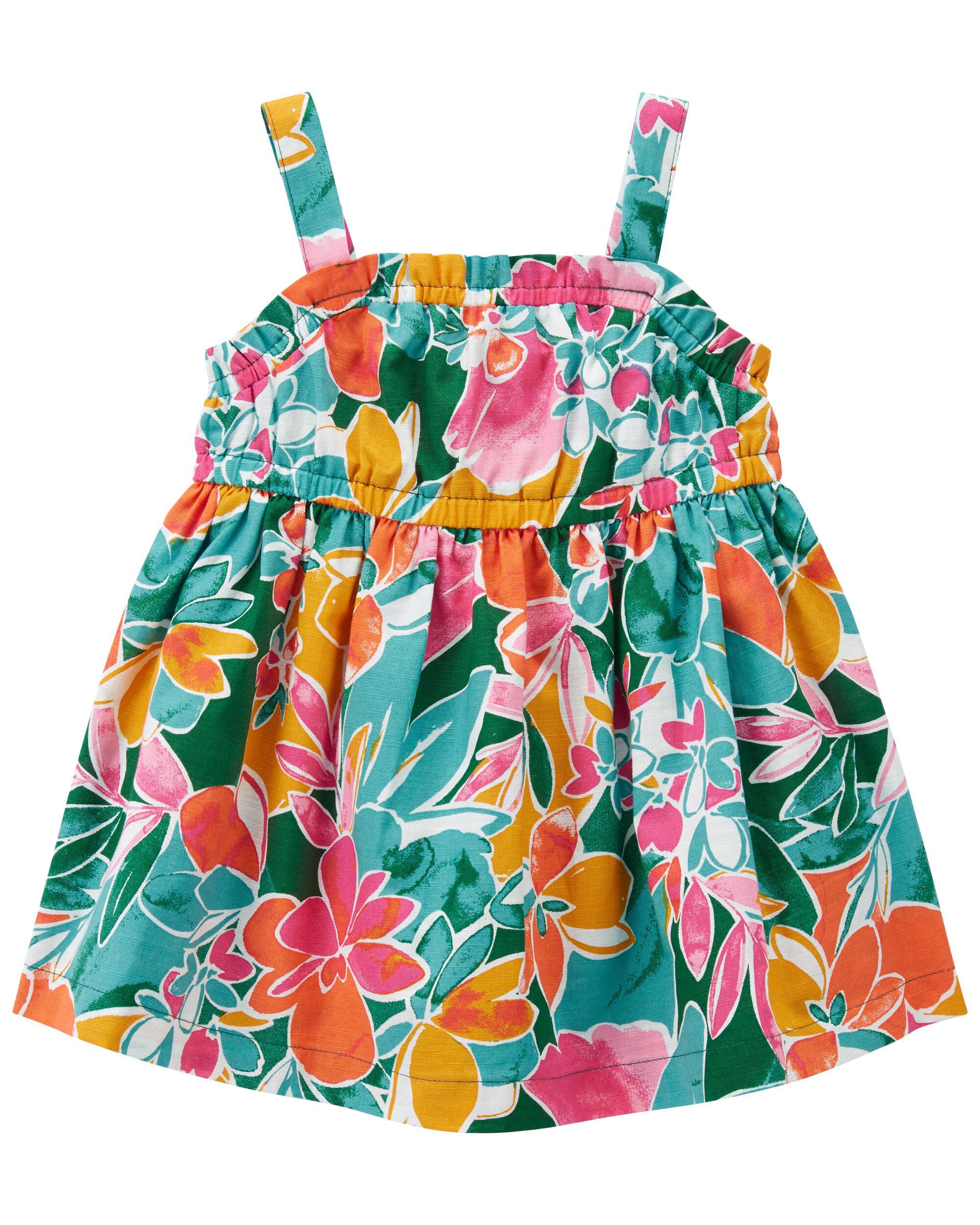 Carters yellow floral dress sales