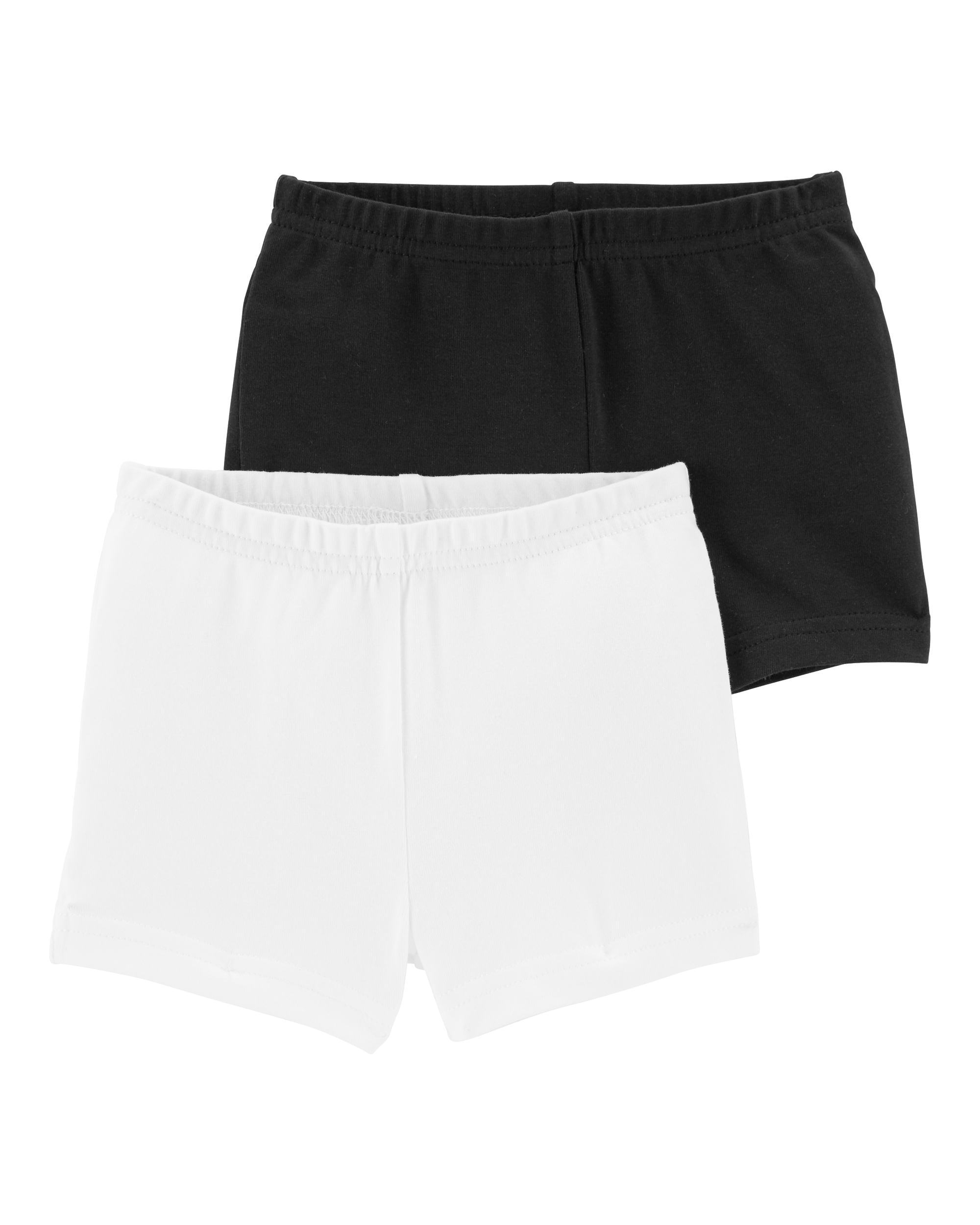 Kid 2-Pack Tumbling Shorts - Black/White