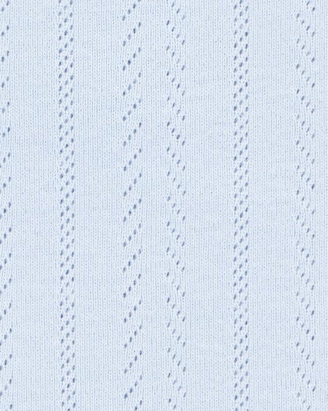 Product image 2 of Kid Pointelle Baby Tee - Blue