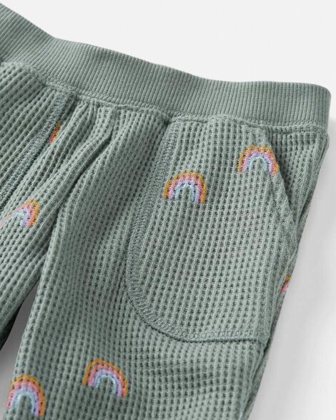 Product image 5 of Baby Organic Cotton Waffle Knit Set in Magical Rainbow Print