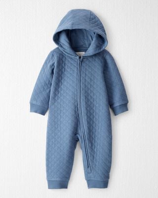 Product image 1 of Baby Quilted Double Knit Jumpsuit Made with Organic Cotton