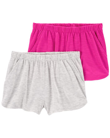 Kid 2-Pack Slub Jersey Pajama Shorts
