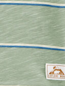 Green/Blue - Kid Striped Henley Tee, Selected