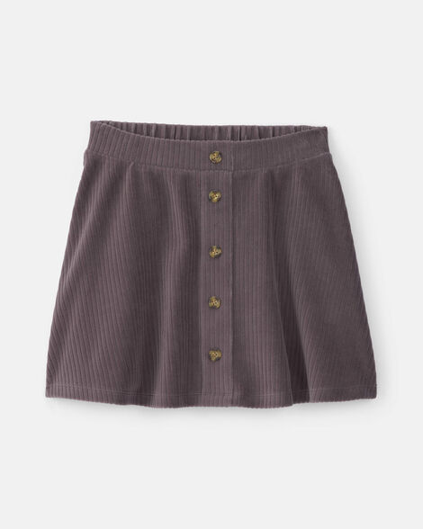 girls cotton skirt - dark grey