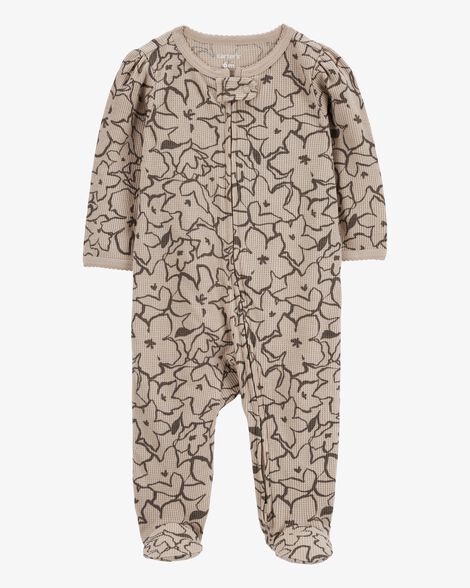  Product image 1 of Baby Floral 2-Way Thermal Sleep & Play Pajamas