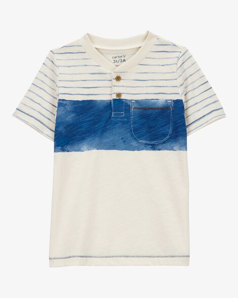  Product image 1 of Toddler Colorblock Short-Sleeve Henley