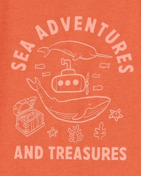 Toddler Sea Adventures Short-Sleeve Graphic Tee - Orange