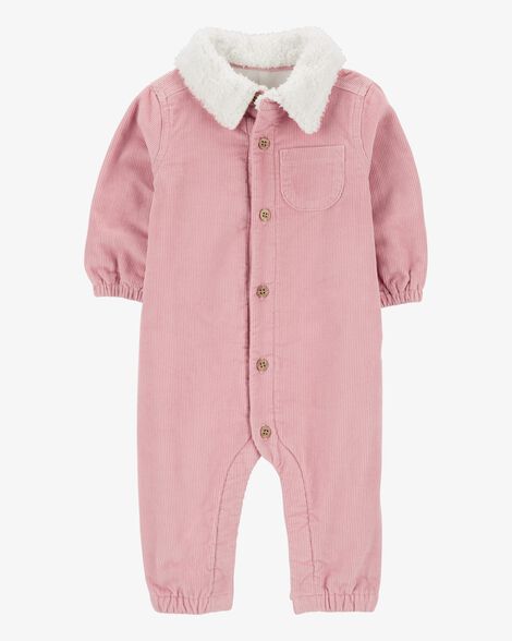 Product image 1 of Baby Corduroy Sherpa Jumpsuit