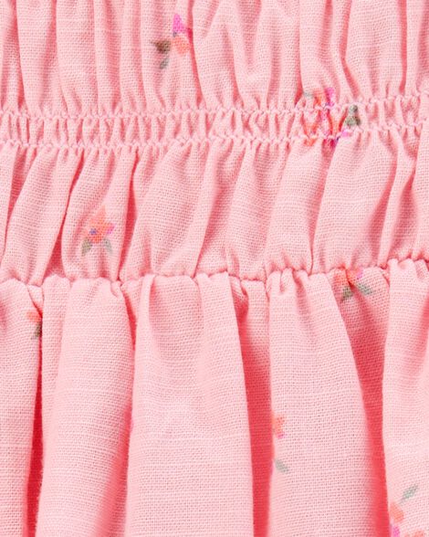  Product image 3 of Toddler Short-Sleeve Floral-Print  Maxi Dress - Pink