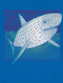 Blue - Kid Shark Graphic Tee, Selected