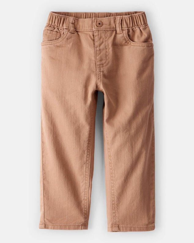 Product image 1 of Toddler Boy 100% Cotton Pull-On Fashion Pants - Tan