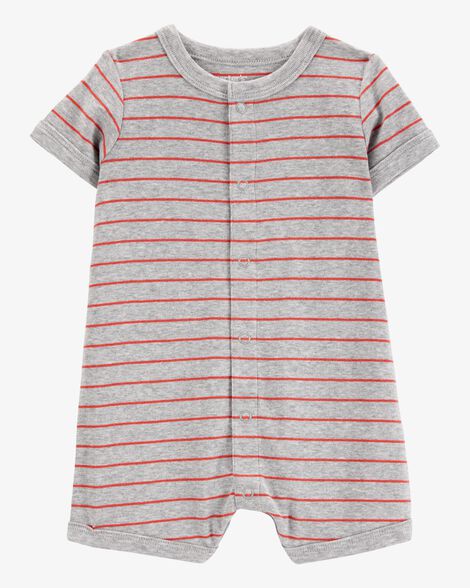  Product image 1 of Baby Crab Striped Cotton Blend Short-Sleeve Romper