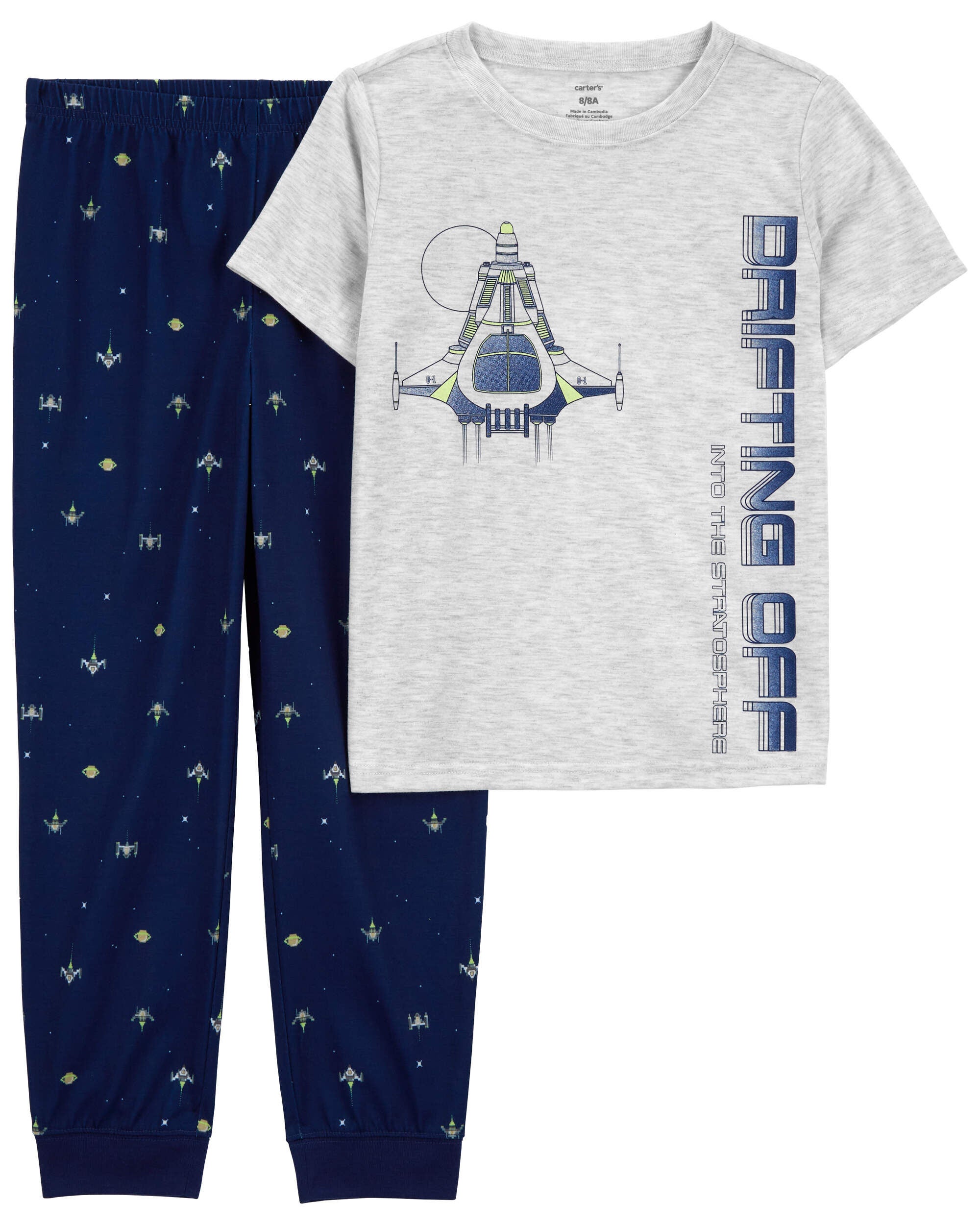 Kid 2 Piece Space Loose Fit Pajamas Carter s Carter s