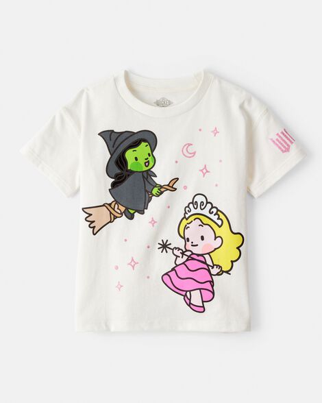 toddler girl wicked short-sleeve graphic tee - cream