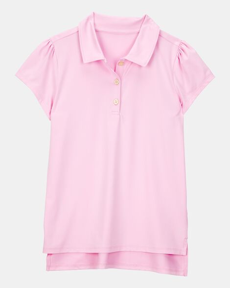 Kid Active Uniform Polo Shirt in Moisture Wicking BeCool™ Fabric - Pink