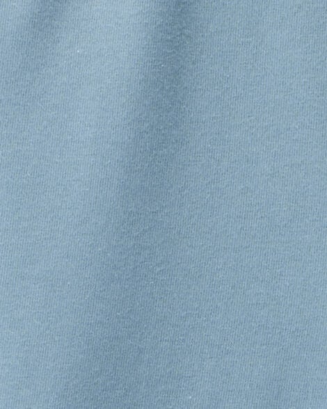 Kid Solid Cotton Flare Stretch Leggings - Blue