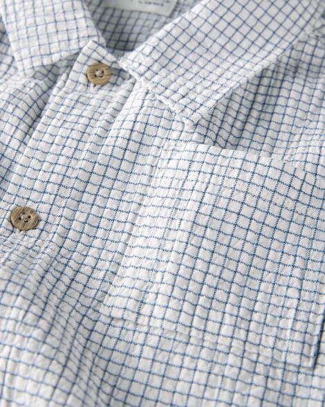  Product image 3 of Kid 2-Piece Organic Cotton Gauze Checkered-Print Set