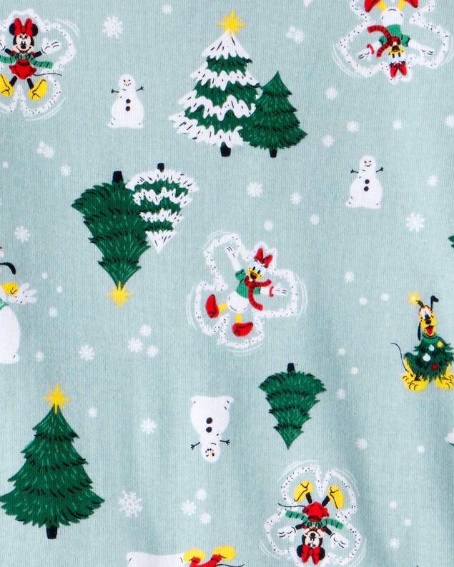 Product image 2 of Kid Disney© Mickey Mouse 100% Cotton Long-Sleeve Snug Fit 2-Piece Pajamas - Blue