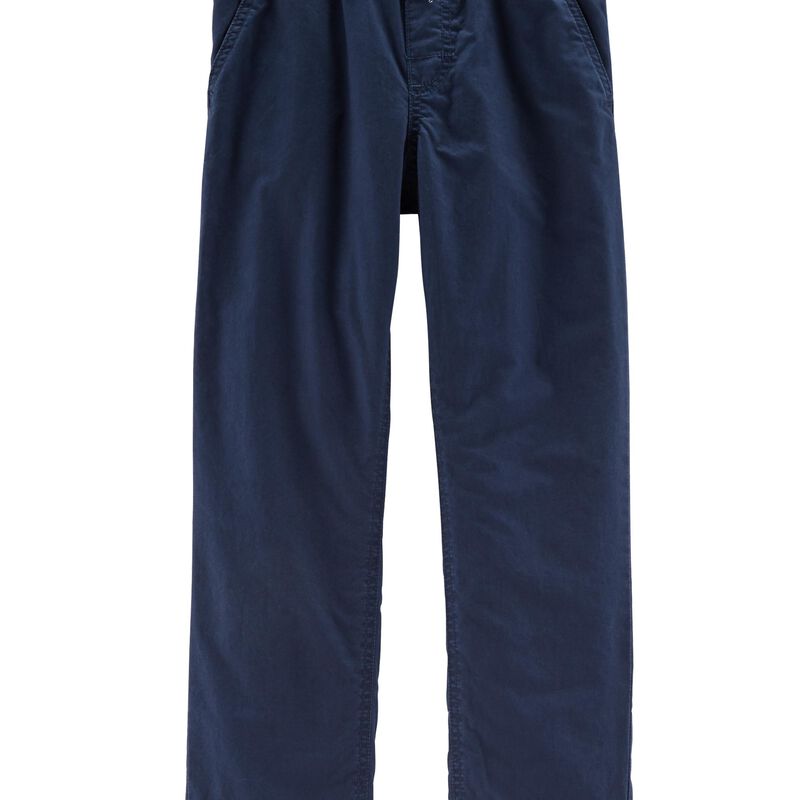 Navy Lined PullOn Pants