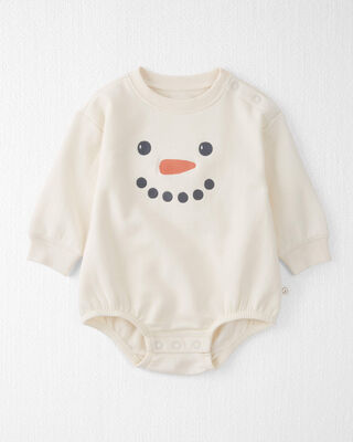 Baby Organic Cotton Sleep & Play Pajamas in Midnight Forest Print