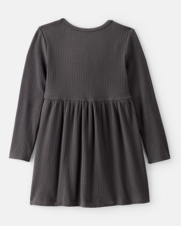 Product image 2 of Toddler Girl Long-Sleeve Dress - Black
